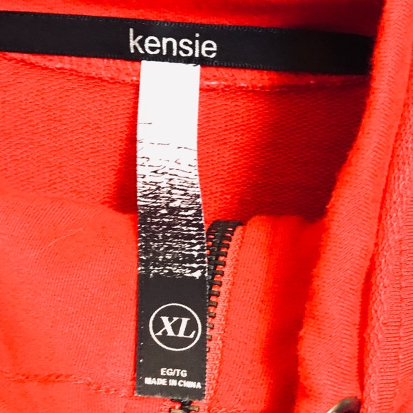 Comfy Bright Orange Tunic. Pockets and Zipper SZXL - Picture 4 of 5